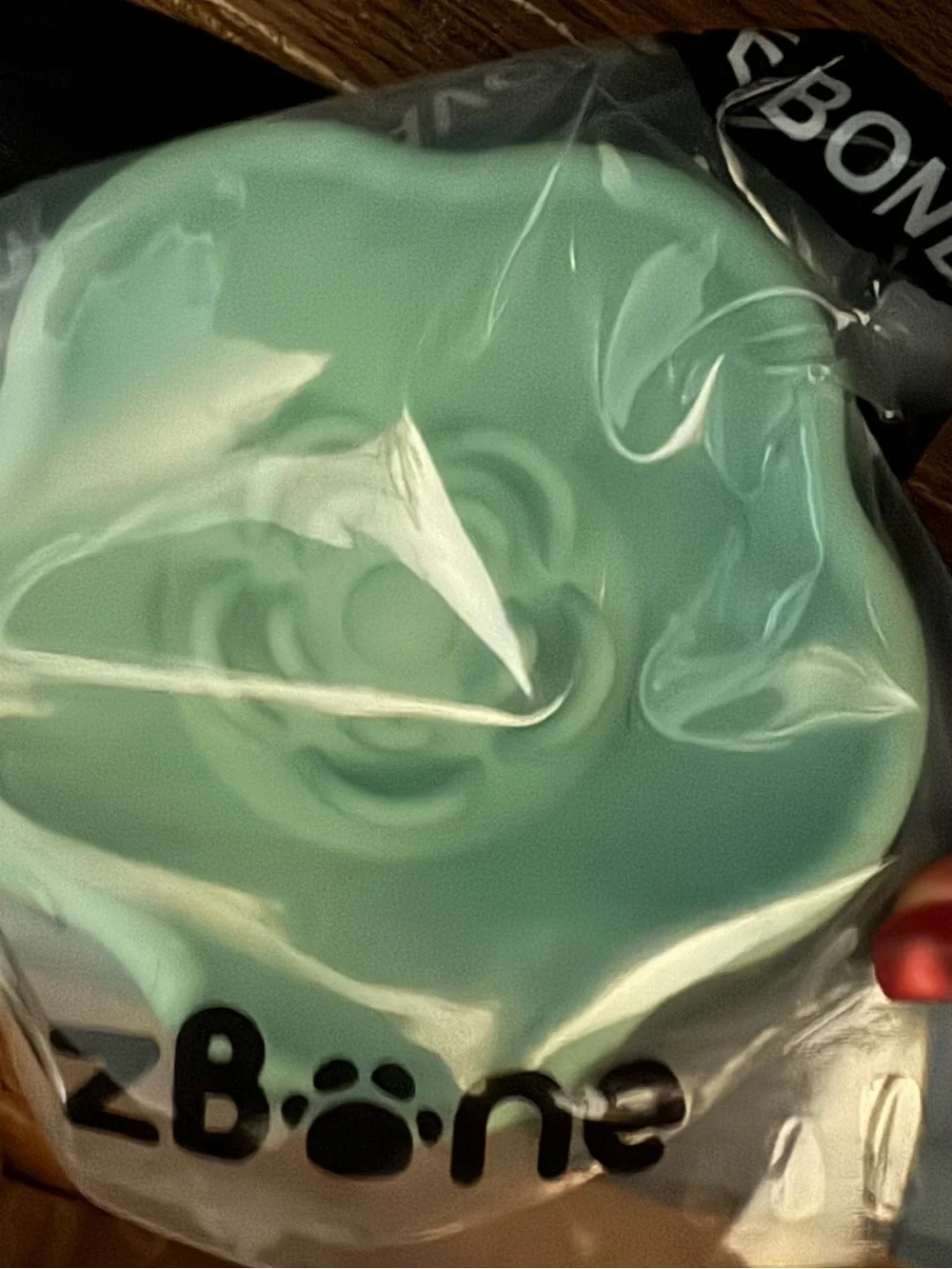 Freezbone L Flower Treat/ meal cup Dog toy NEW Aqua Mint dogs 25 to 140 pounds!